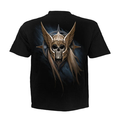 Black - Back - Spiral Direct Unisex Adult Angel Warrior Short-Sleeved T-Shirt