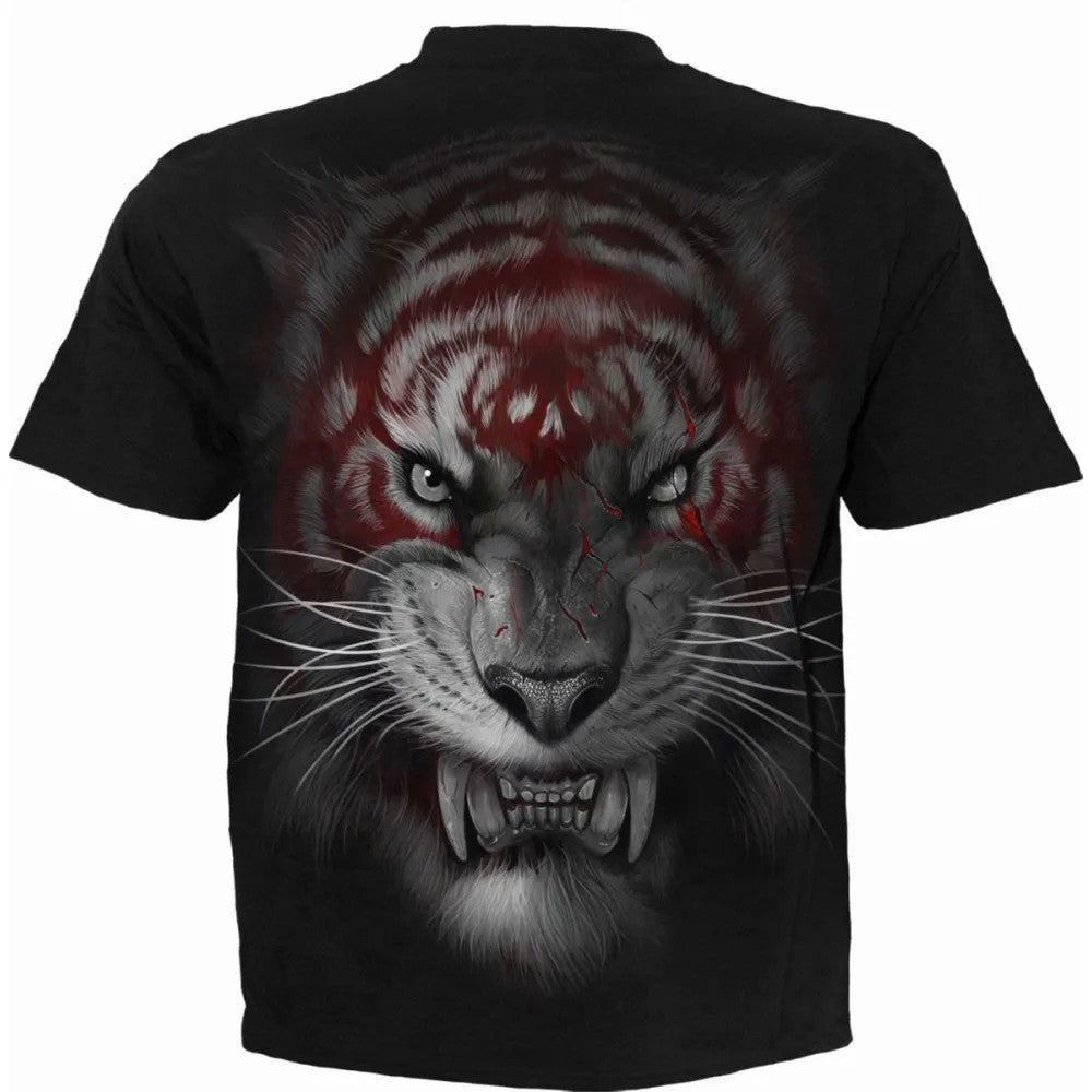 Black - Back - Spiral Direct Unisex Adult Mark Of The Tiger T-Shirt