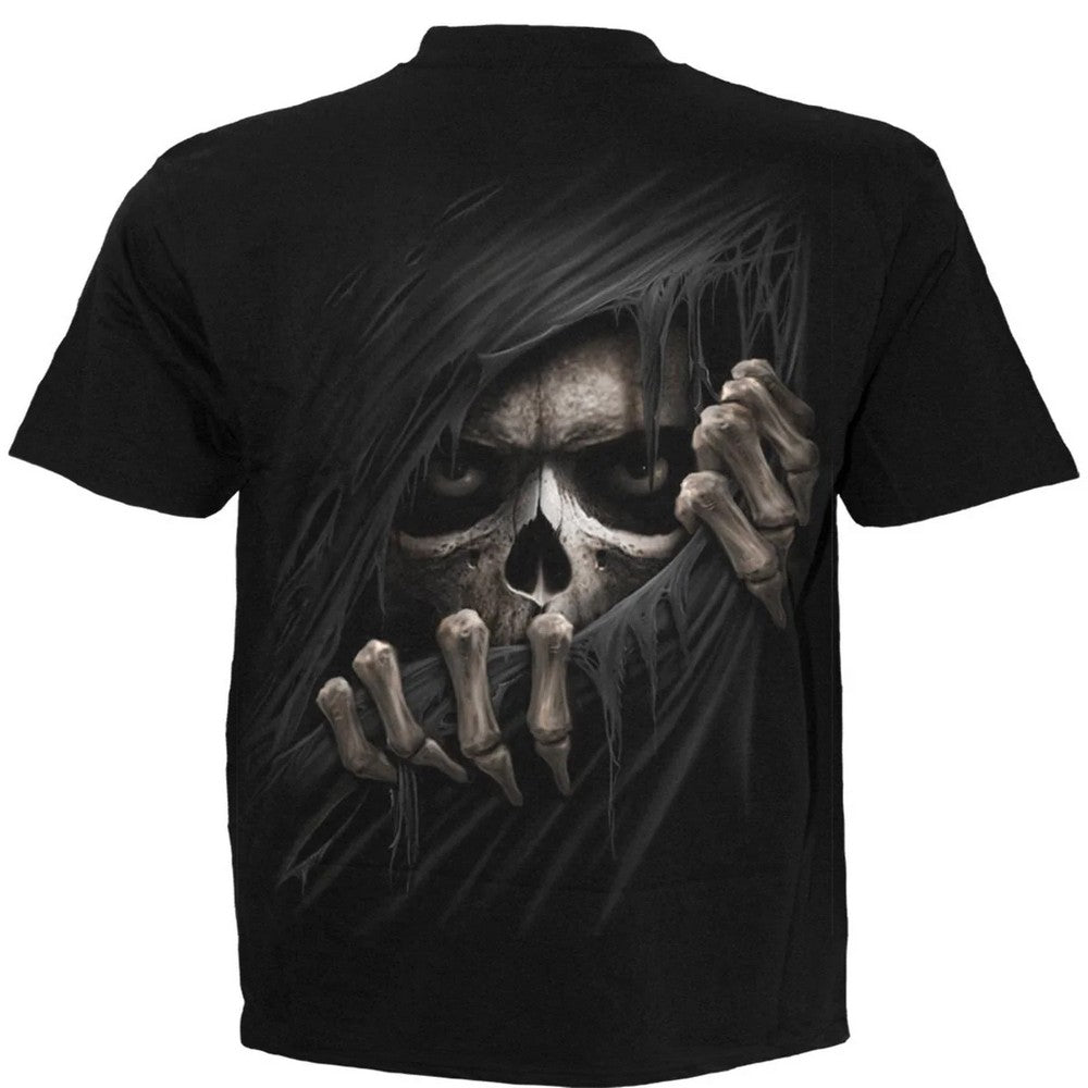 Black - Back - Spiral Direct Unisex Adult Grim Ripper T-Shirt