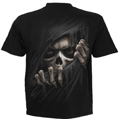 Black - Back - Spiral Direct Unisex Adult Grim Ripper T-Shirt