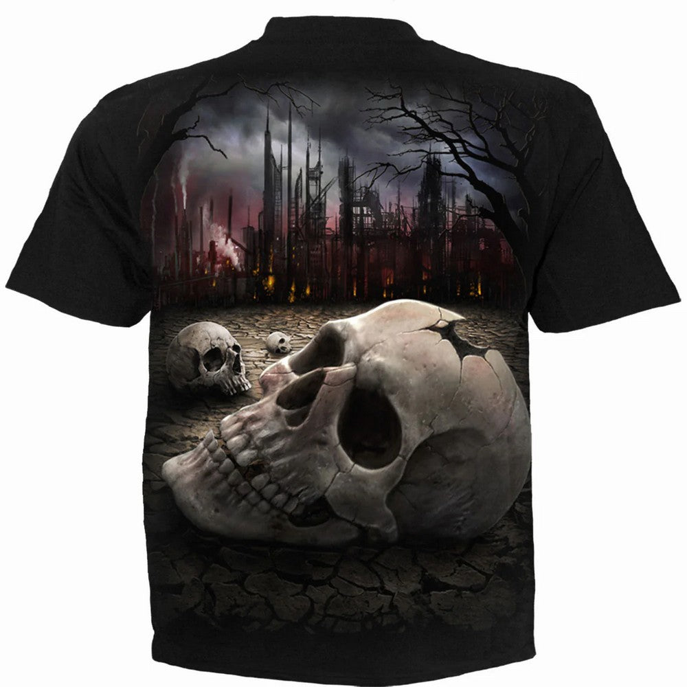 Black - Back - Spiral Direct Unisex Adult Dead World T-Shirt