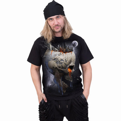 Black - Side - Spiral Direct Unisex Adult Dead World T-Shirt