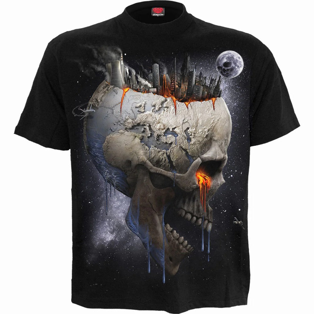 Black - Front - Spiral Direct Unisex Adult Dead World T-Shirt