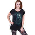 Black - Back - Spiral Direct Womens-Ladies Forest Guardians Turn Up T-Shirt
