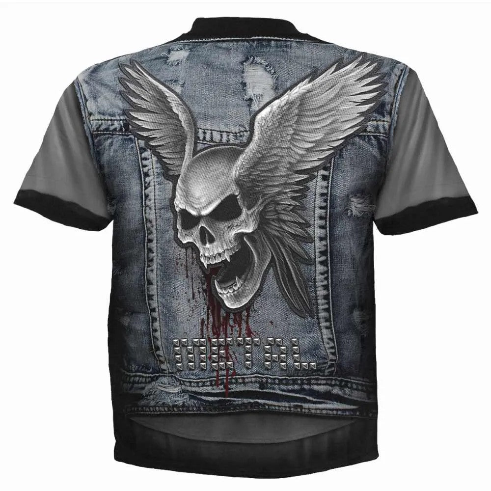 Black - Back - Spiral Direct Unisex Adult Thrash Metal Short-Sleeved T-Shirt