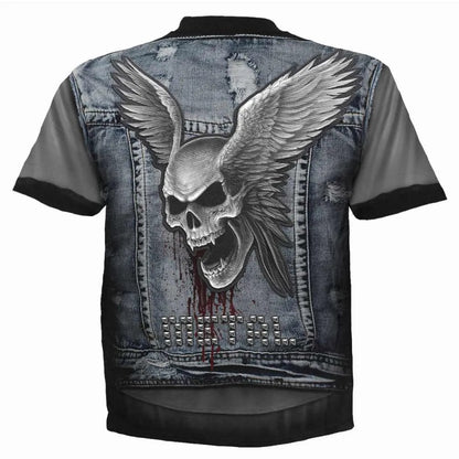 Black - Back - Spiral Direct Unisex Adult Thrash Metal Short-Sleeved T-Shirt