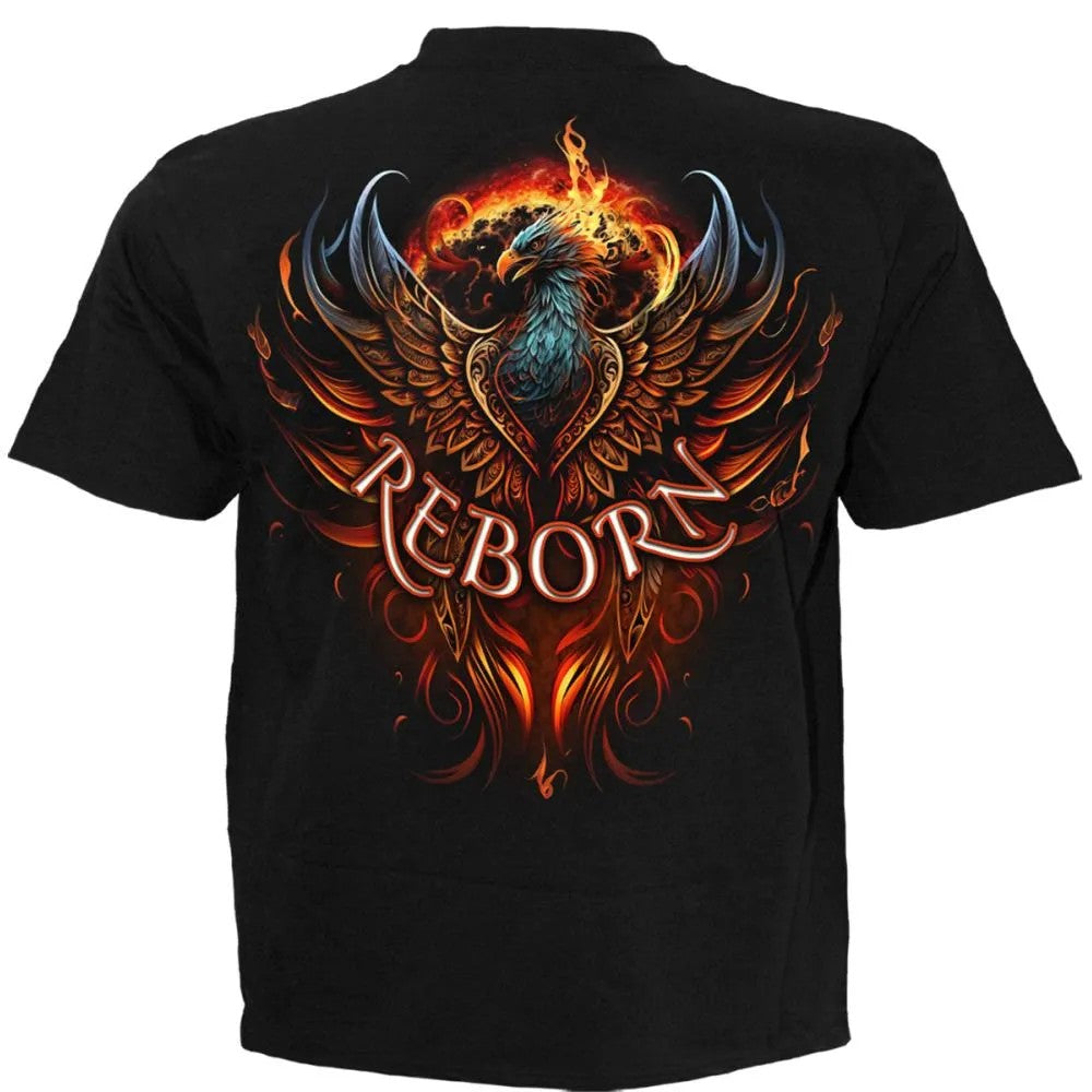 Black - Back - Spiral Direct Unisex Adult Ashes Reborn Short-Sleeved T-Shirt