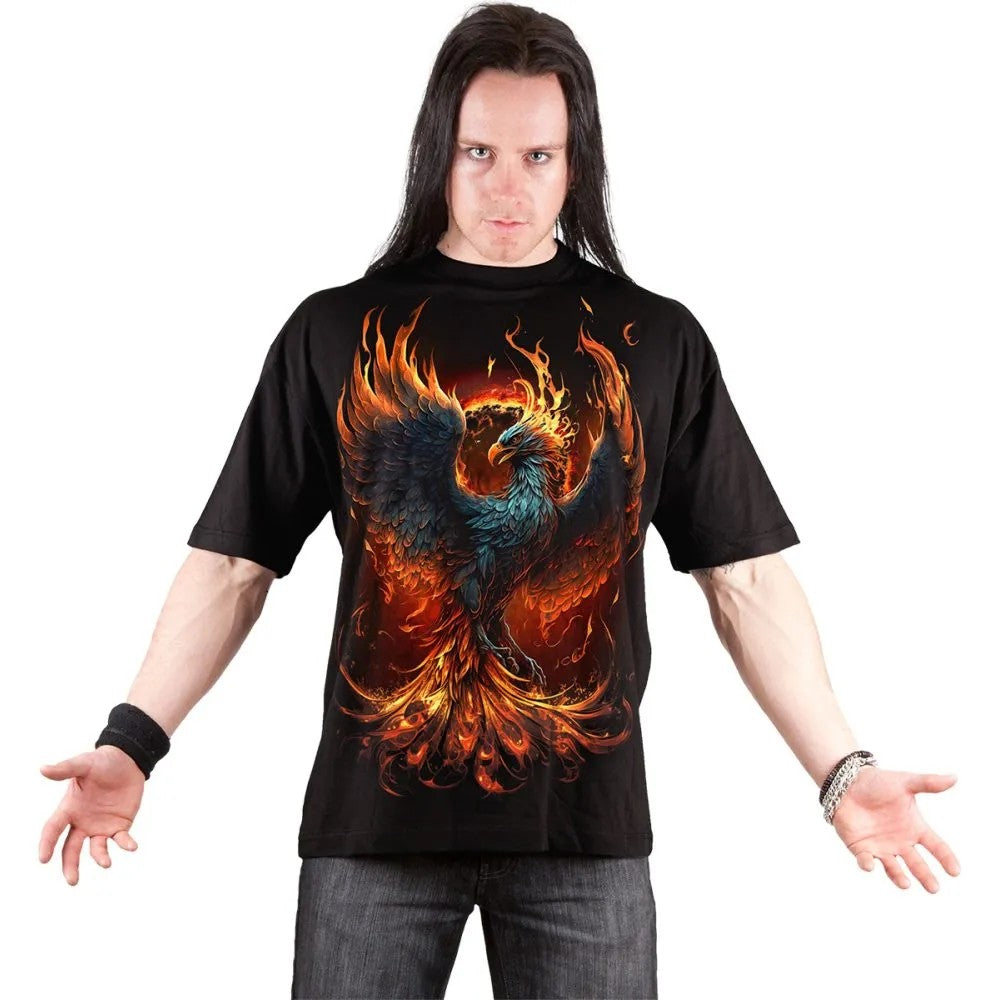 Black - Side - Spiral Direct Unisex Adult Ashes Reborn Short-Sleeved T-Shirt