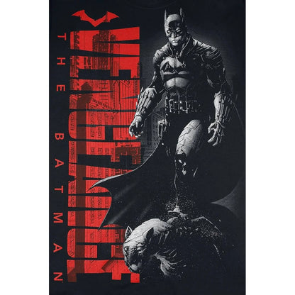 Black - Back - Batman Unisex Adult Comic Cover T-Shirt