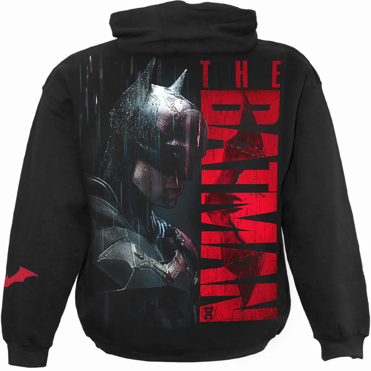 Black - Back - Spiral Direct Unisex Adult Raining Vengeance Batman Hoodie