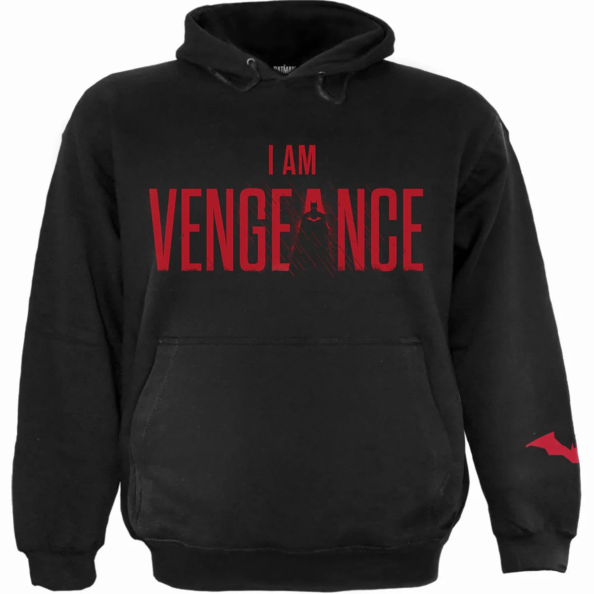 Black - Front - Spiral Direct Unisex Adult Raining Vengeance Batman Hoodie
