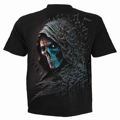 Black - Back - Spiral Direct Unisex Adult Midnight Blues Short-Sleeved T-Shirt