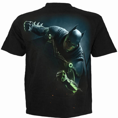 Black - Back - Batman Unisex Adult Injustice 2 T-Shirt