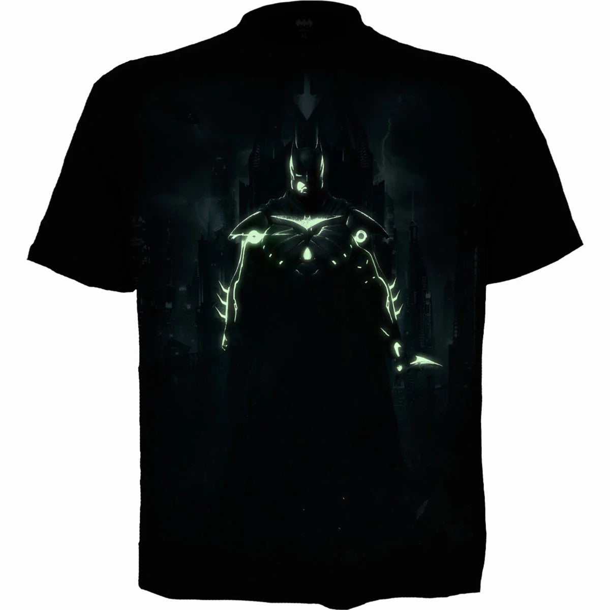 Black - Side - Batman Unisex Adult Injustice 2 T-Shirt