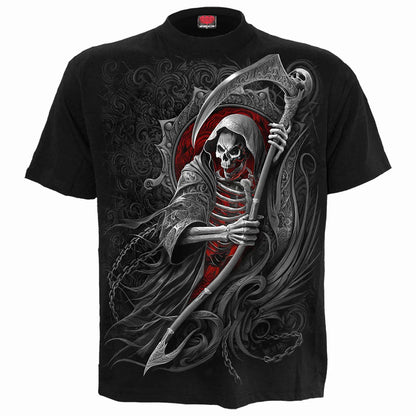 Black - Front - Spiral Direct Unisex Adult Reaper´s Portal T-Shirt