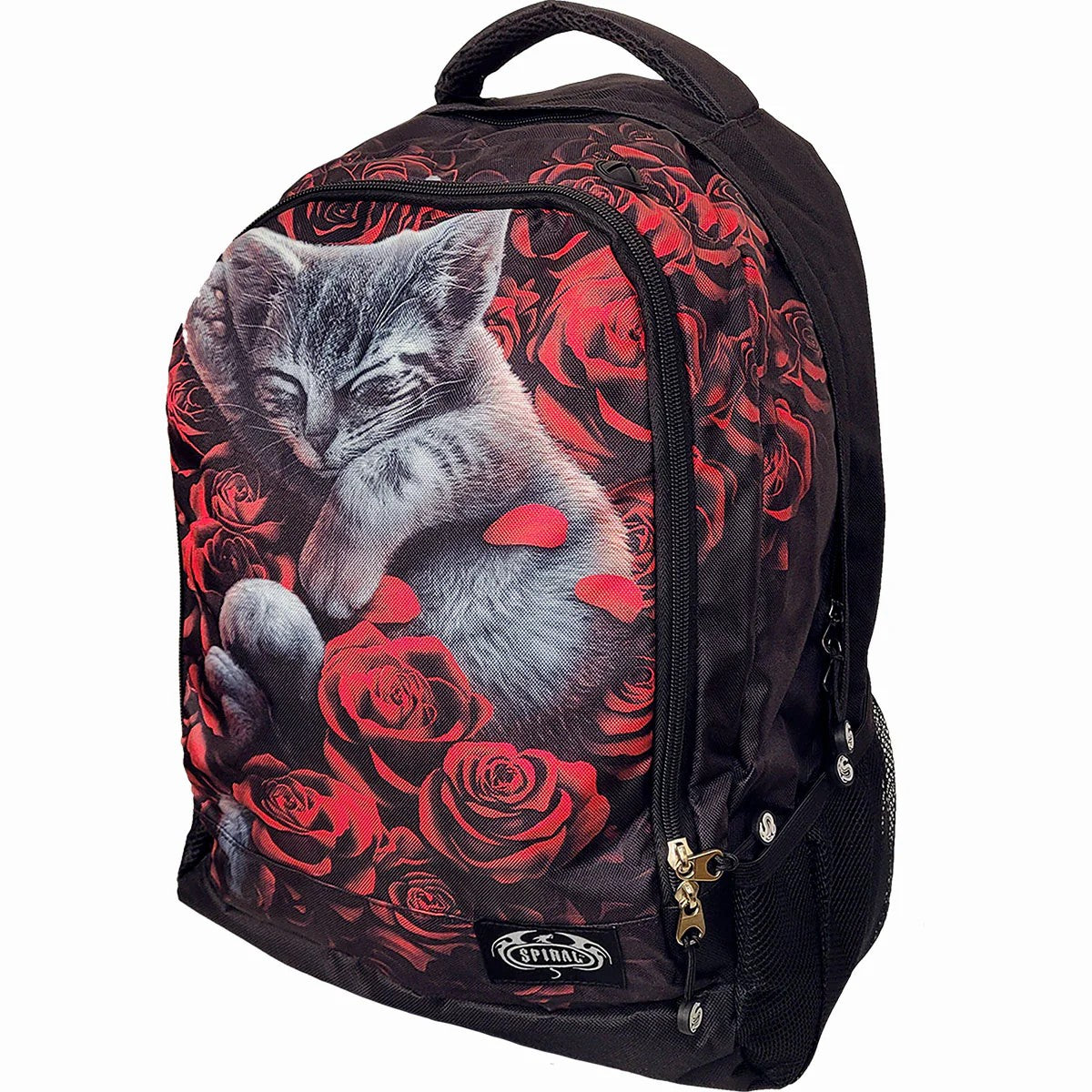 Black - Front - Spiral Direct Bed Of Roses Backpack