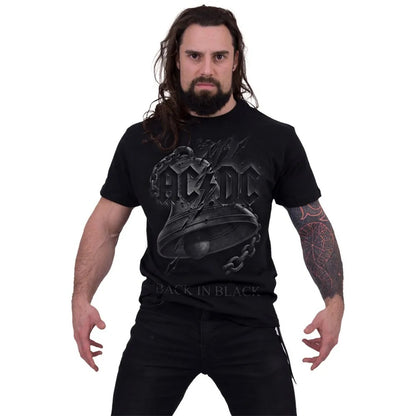 Black - Back - Spiral Direct Unisex Adult Back In Black AC-DC Torn T-Shirt