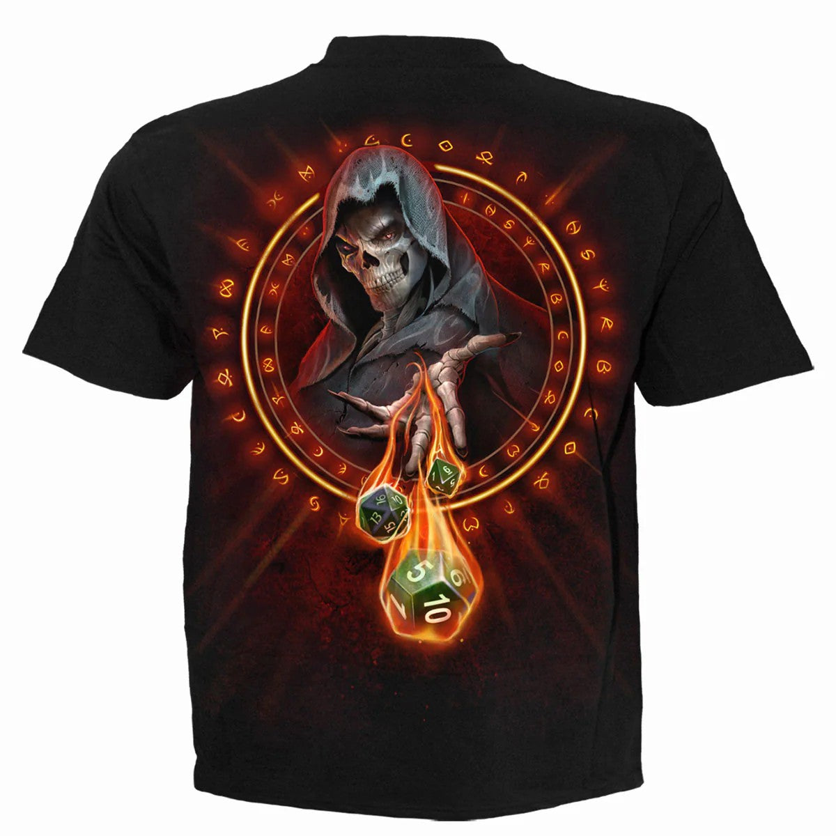 Black - Back - Spiral Direct Unisex Adult Dungeon Master T-Shirt