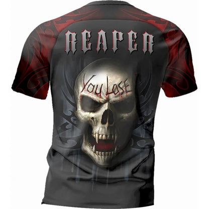 Black - Back - Spiral Direct Unisex Adult Game Over T-Shirt