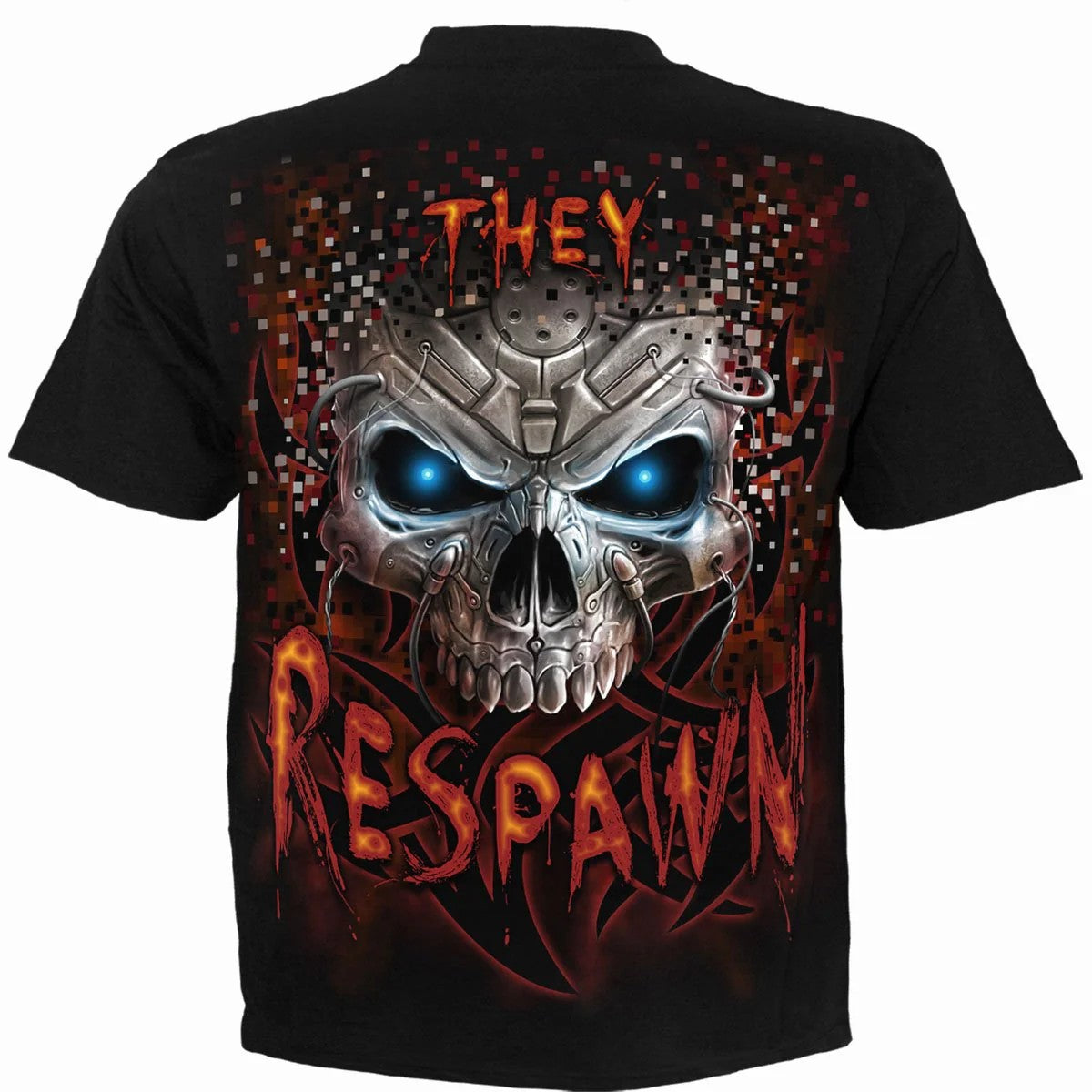 Black - Back - Spiral Direct Unisex Adult Respawn T-Shirt