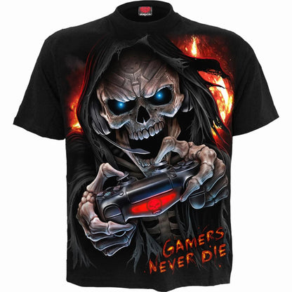 Black - Front - Spiral Direct Unisex Adult Respawn T-Shirt