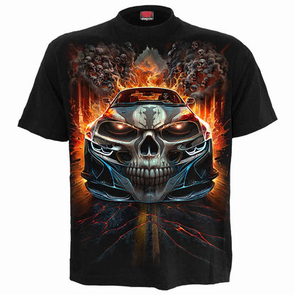 Black - Front - Spiral Direct Unisex Adult Speed Freak T-Shirt