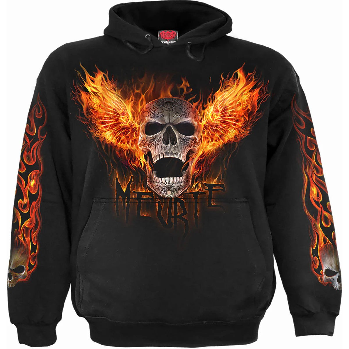 Black - Front - Spiral Direct Womens-Ladies Rocking The Dead Hoodie