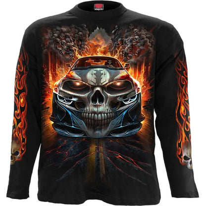 Black - Front - Spiral Direct Unisex Adult Speed Freak T-Shirt