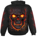 Black - Back - Spiral Direct Unisex Adult Skull Lava Hoodie