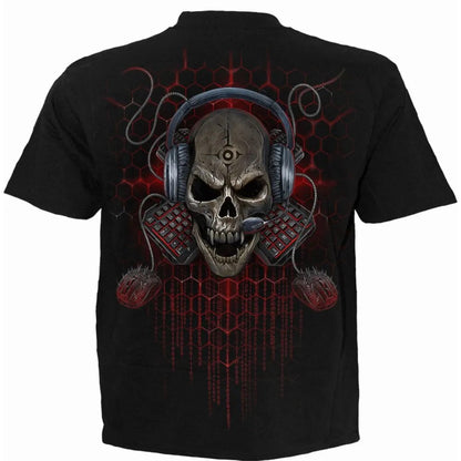 Black - Back - Spiral Direct Childrens-Kids PC Gamer T-Shirt