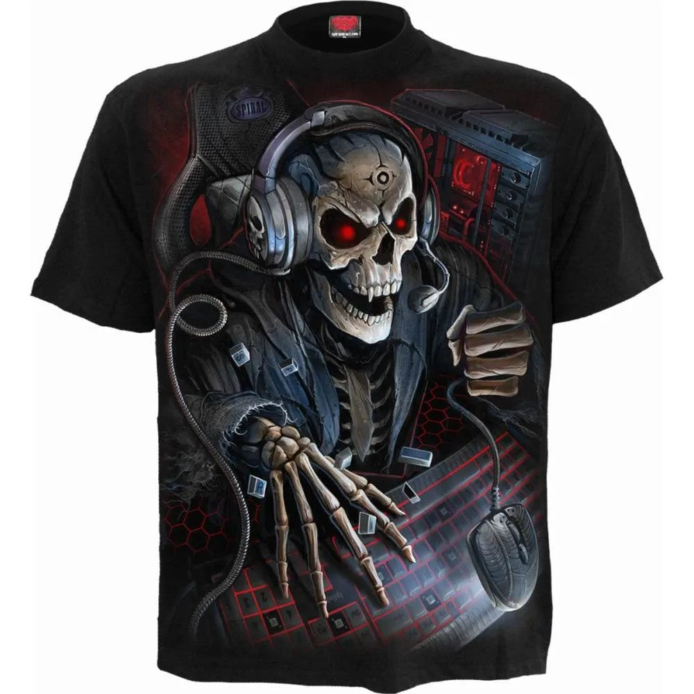 Black - Front - Spiral Direct Childrens-Kids PC Gamer T-Shirt