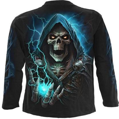 Black - Back - Spiral Direct Unisex Adult Dead Metal Long-Sleeved T-Shirt