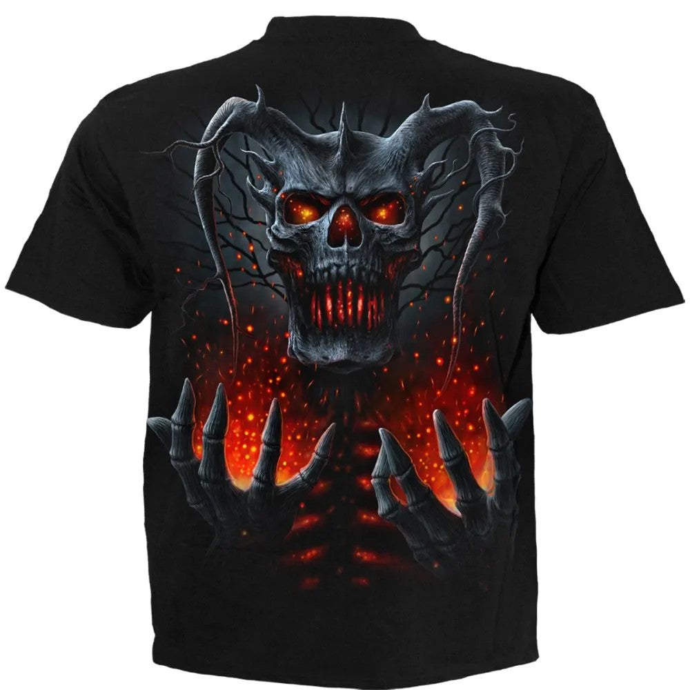 Black - Back - Spiral Direct Unisex Adult Death Embers T-Shirt
