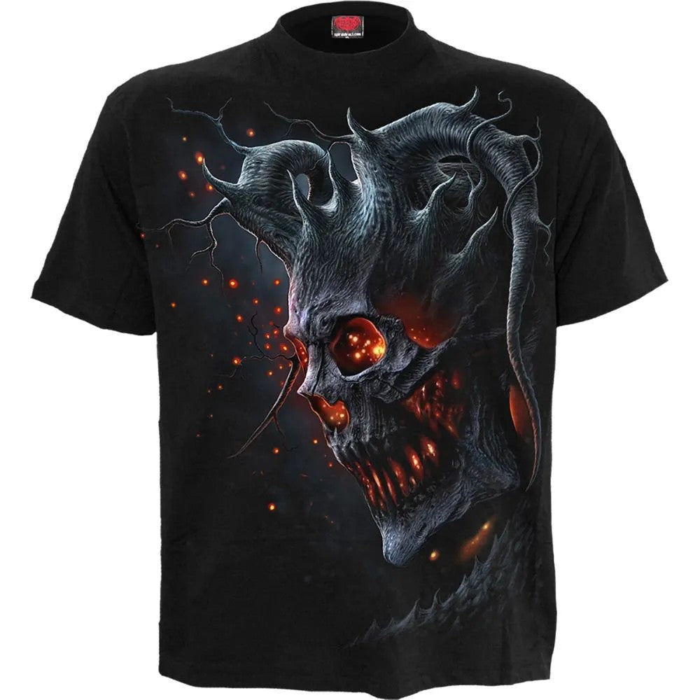 Black - Front - Spiral Direct Unisex Adult Death Embers T-Shirt