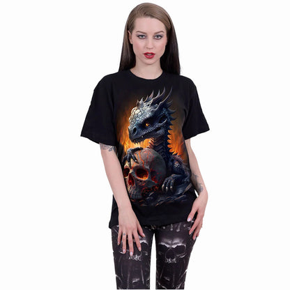 Black - Back - Spiral Direct Unisex Adult Hatchling T-Shirt