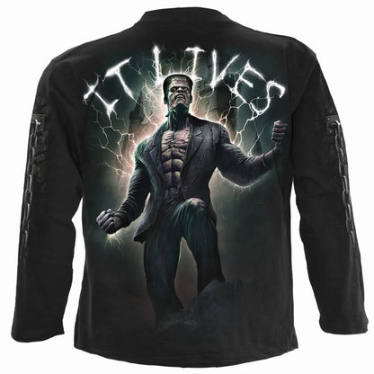 Black - Back - Spiral Unisex Adult It Lives Long-Sleeved T-Shirt