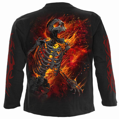Black - Back - Spiral Direct Unisex Adult Atomic Blast Long-Sleeved T-Shirt