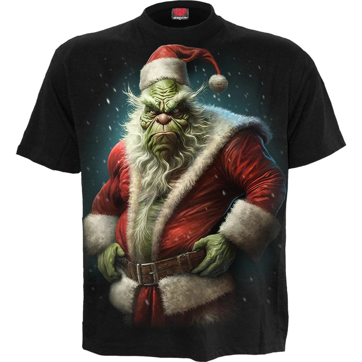 Black - Front - Spiral Direct Unisex Adult Bah Humbug T-Shirt