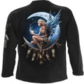 Black - Back - Spiral Direct Unisex Adult Moon Fairy Long-Sleeved T-Shirt