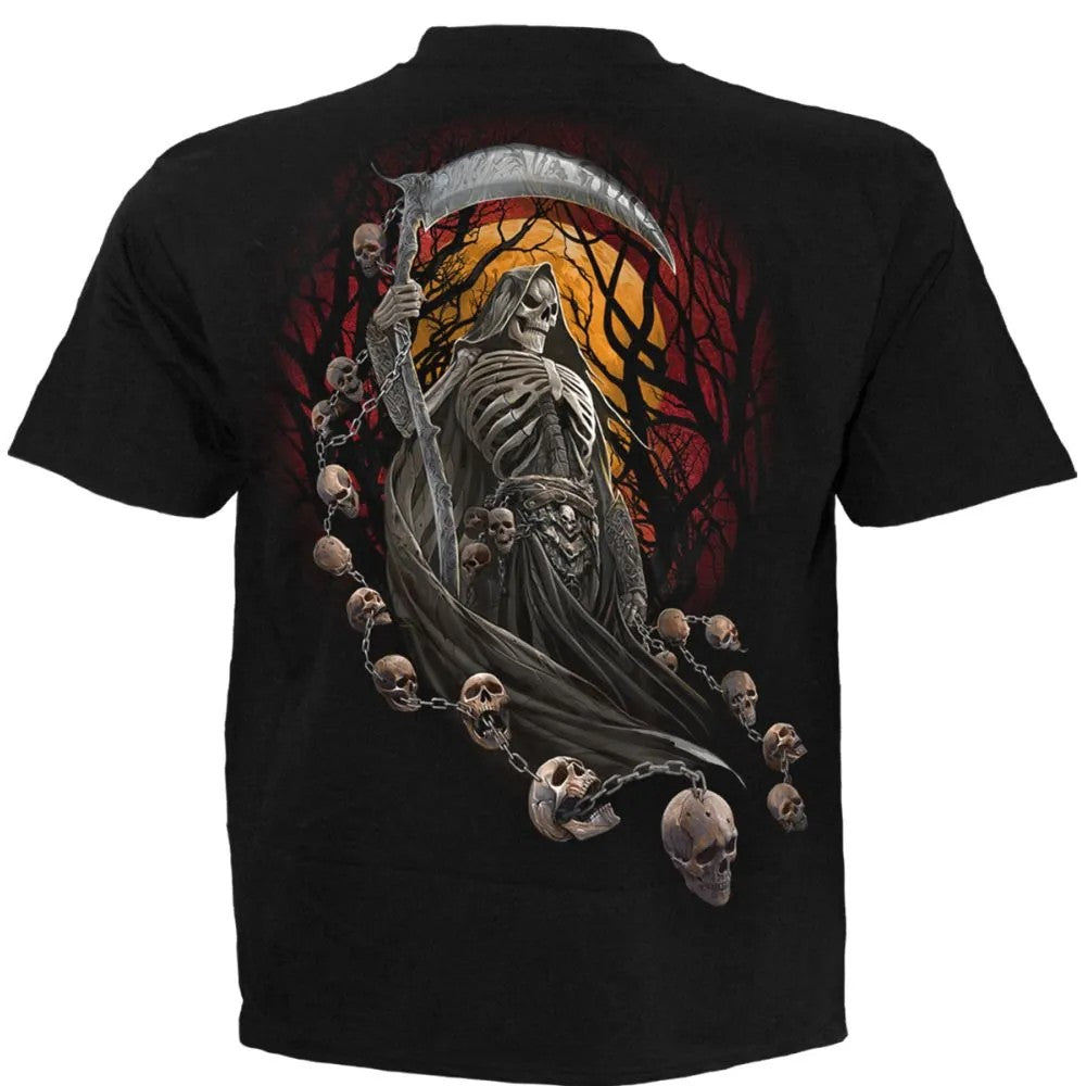 Black - Back - Spiral Direct Unisex Adult Harbingers T-Shirt