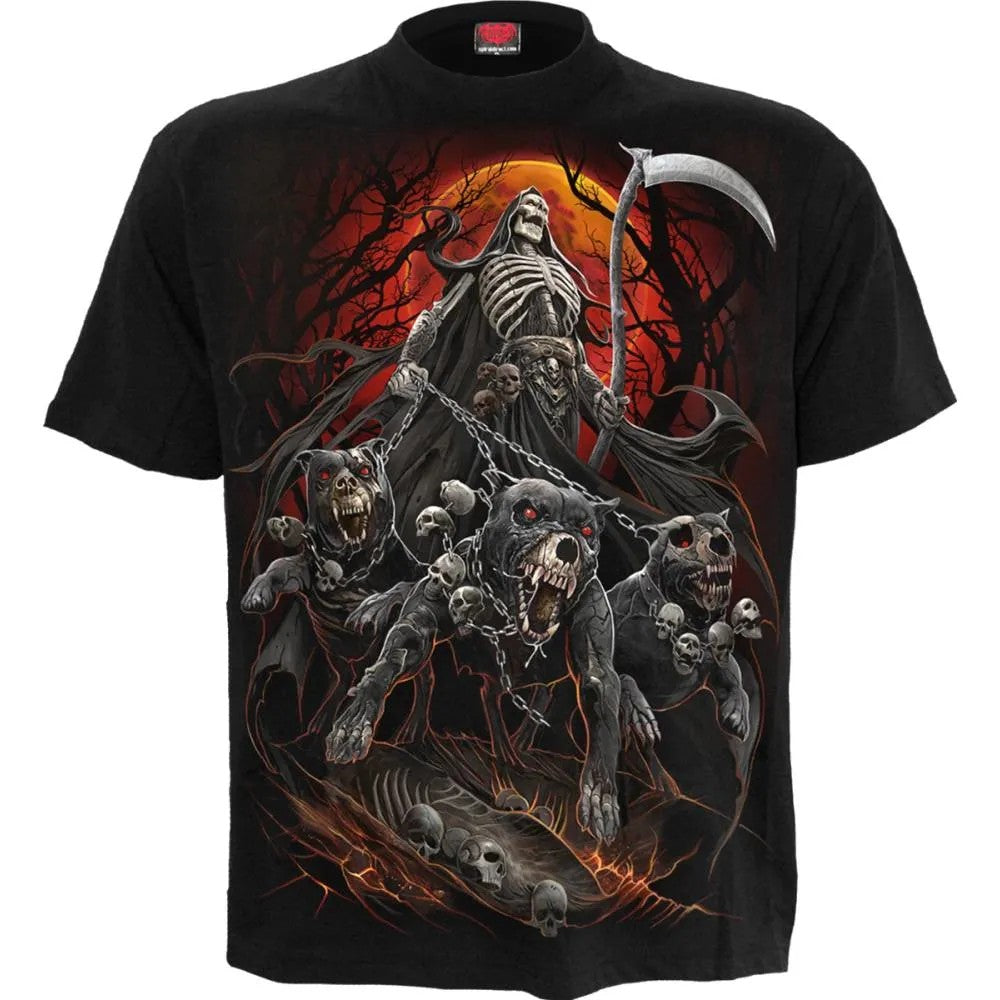 Black - Front - Spiral Direct Unisex Adult Harbingers T-Shirt
