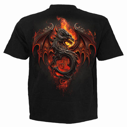 Black - Back - Spiral Direct Unisex Adult Infernal Duel T-Shirt