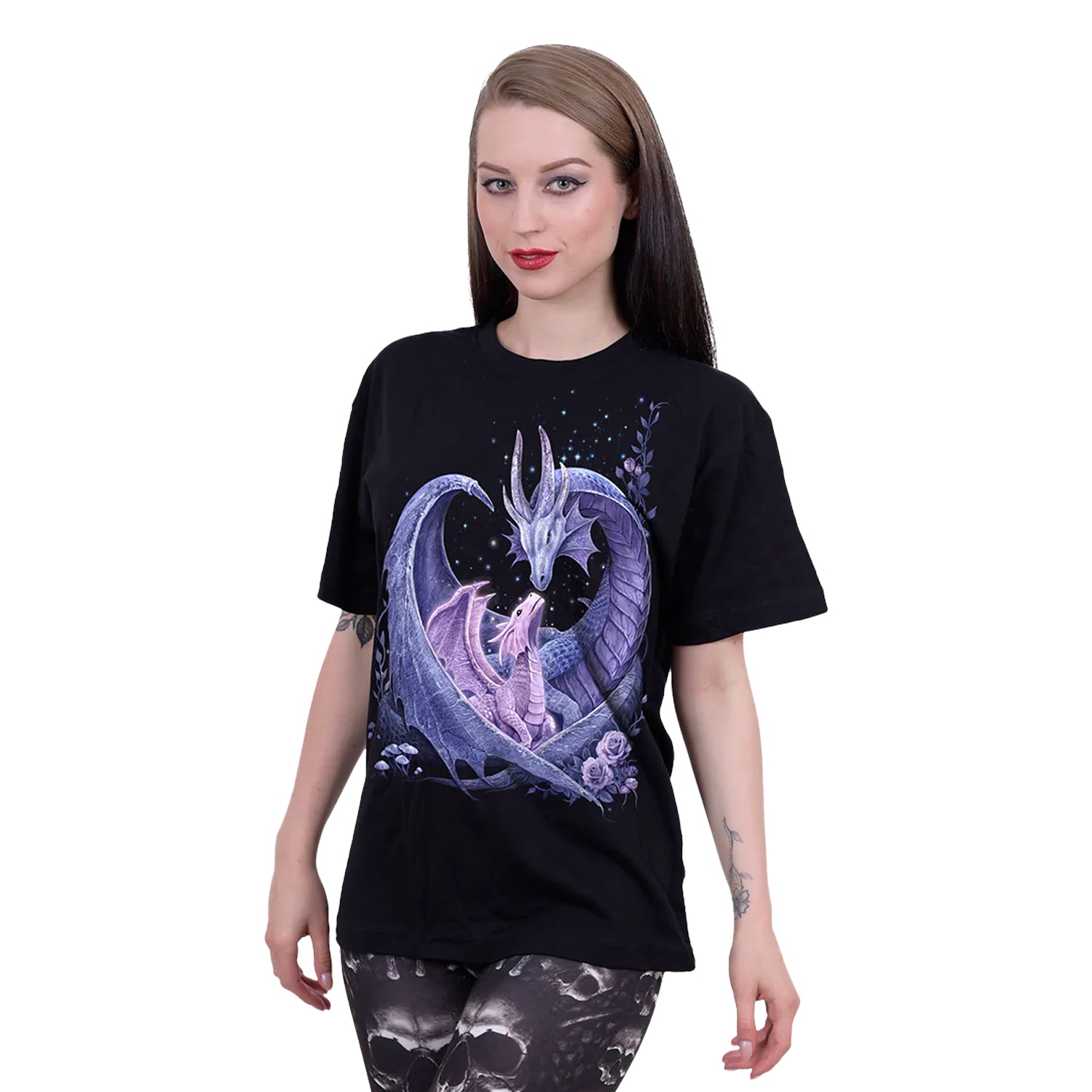 Black - Back - Spiral Direct Unisex Adult Maternal Instincts T-Shirt