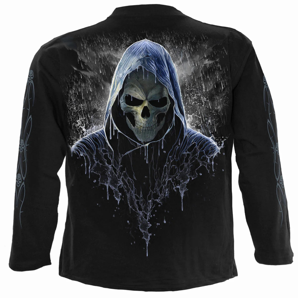 Black - Back - Spiral Direct Unisex Adult Reaping In The Rain Long-Sleeved T-Shirt