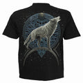 Black - Back - Spiral Direct Unisex Adult Celtic Wolf T-Shirt