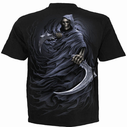 Black - Back - Spiral Direct Unisex Adult Double Death T-Shirt