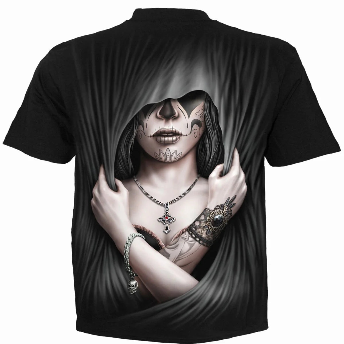 Black - Back - Spiral Direct Unisex Adult Dead Love T-Shirt