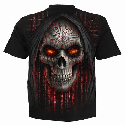 Black - Back - Spiral Direct Unisex Adult Cyber Death T-Shirt