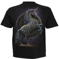Black - Back - Spiral Direct Unisex Adult Celtic Unicorn T-Shirt