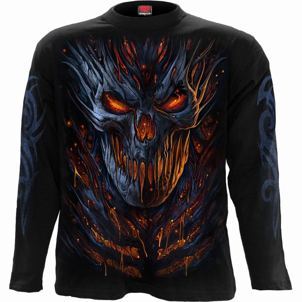 Black - Front - Spiral Direct Unisex Adult Oblivion Long-Sleeved T-Shirt